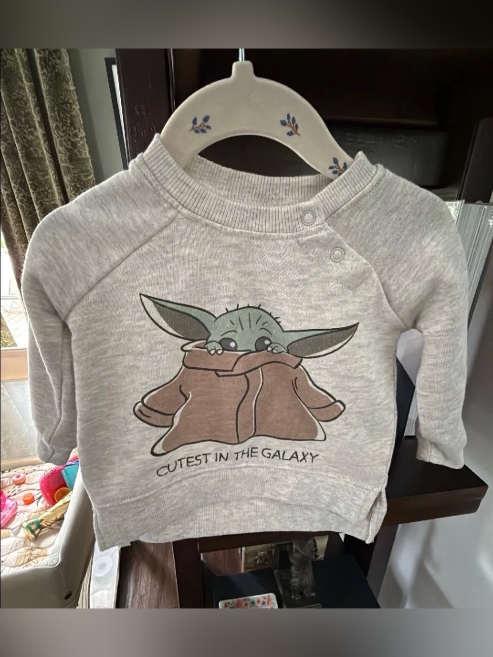 Star Wars baby yoda cutest in the galaxy 12m